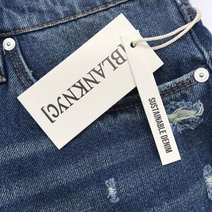 BLANKNYC Raw Hem Distressed Blue Jean Shorts Women's size 20W Cotton CutOffs NWT